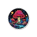 Aesthetic Mushroom- Premium Vinyl Sticker