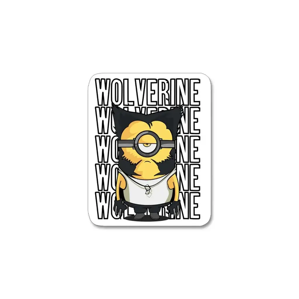 Minion As Wolverine - Premium Vinyl Sticker