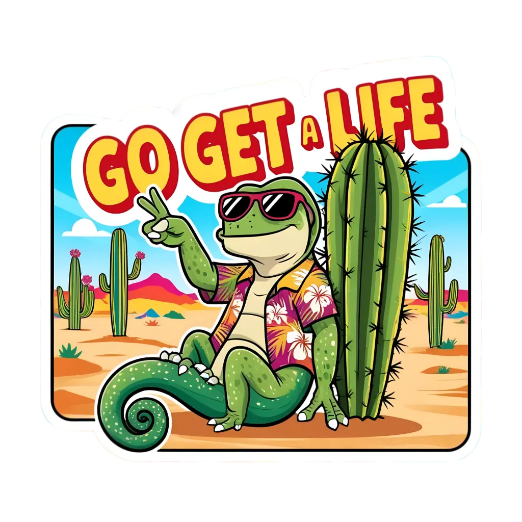  Go Get A Life - Premium Vinyl Sticker