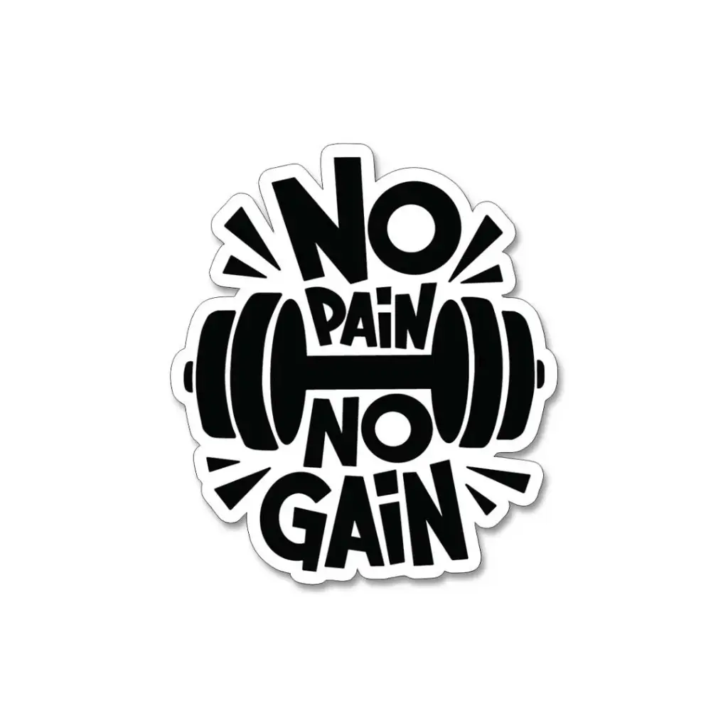 No Pain No Gain - Premium Vinyl Sticker