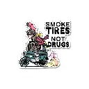 Smoke Tires - Premium Vinyl Sticker