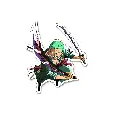  Roronoa Zoro - Premium Vinyl Sticker