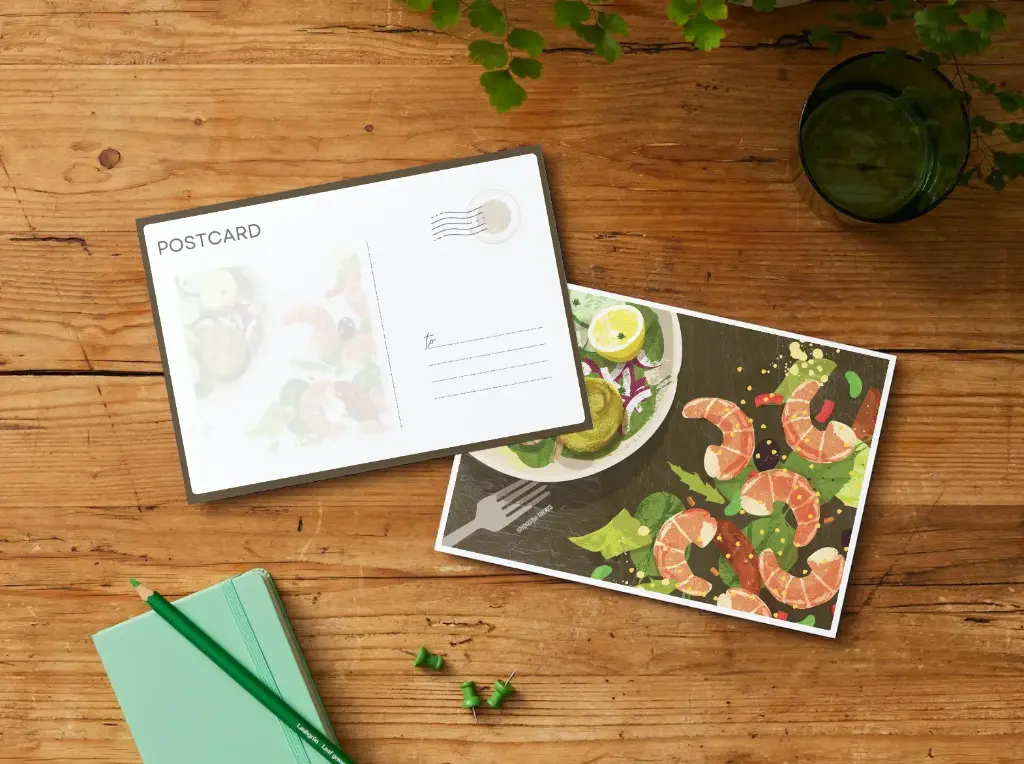 Seafood - Laminated Postcard