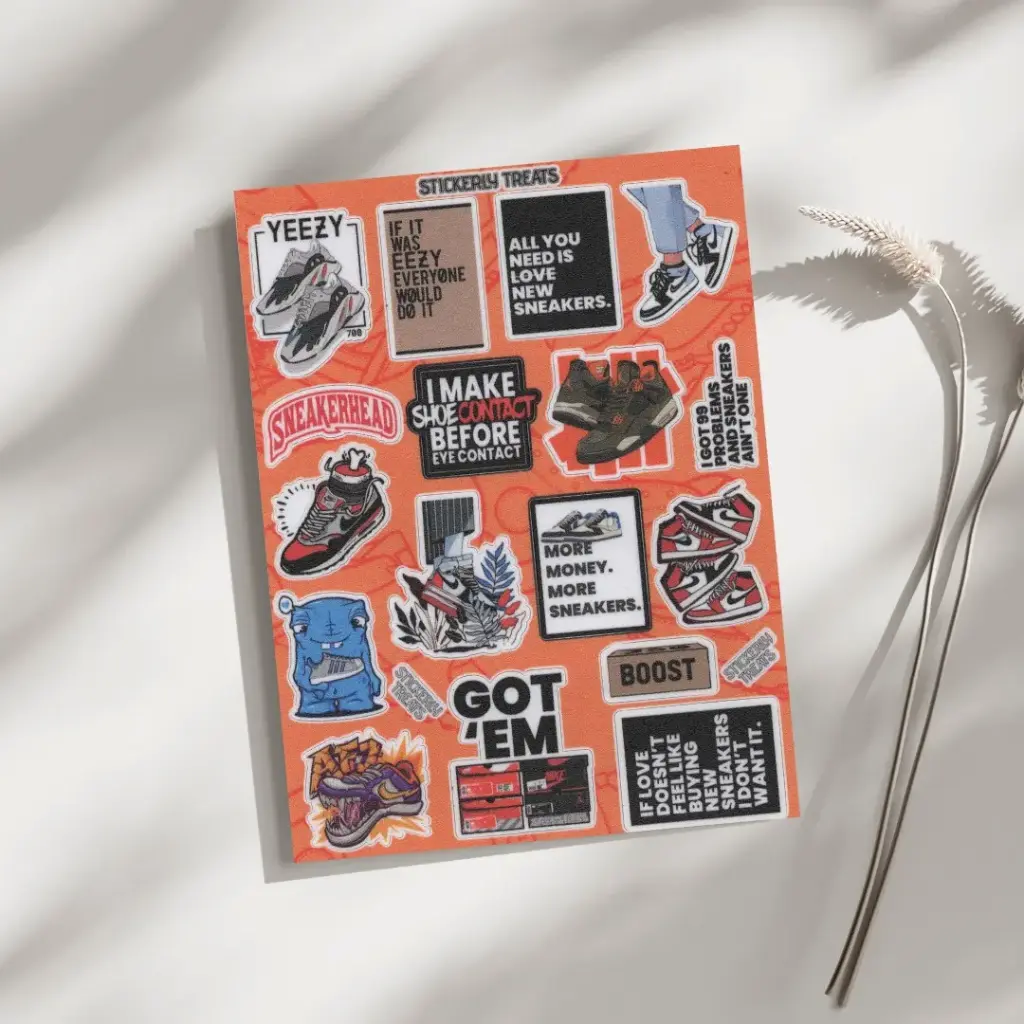 Sneaker Head - Mini Sticker Sheet