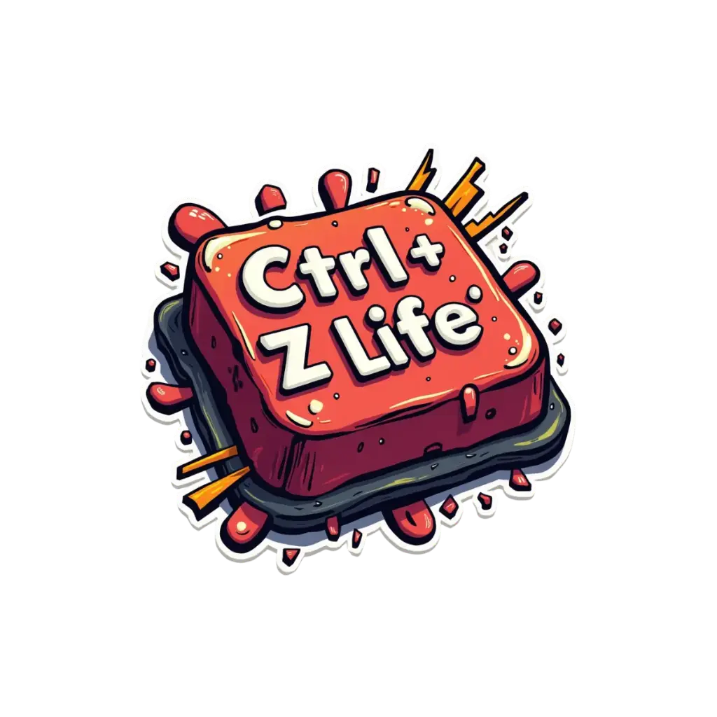  Ctrl + Z Life - Premium Vinyl Sticker