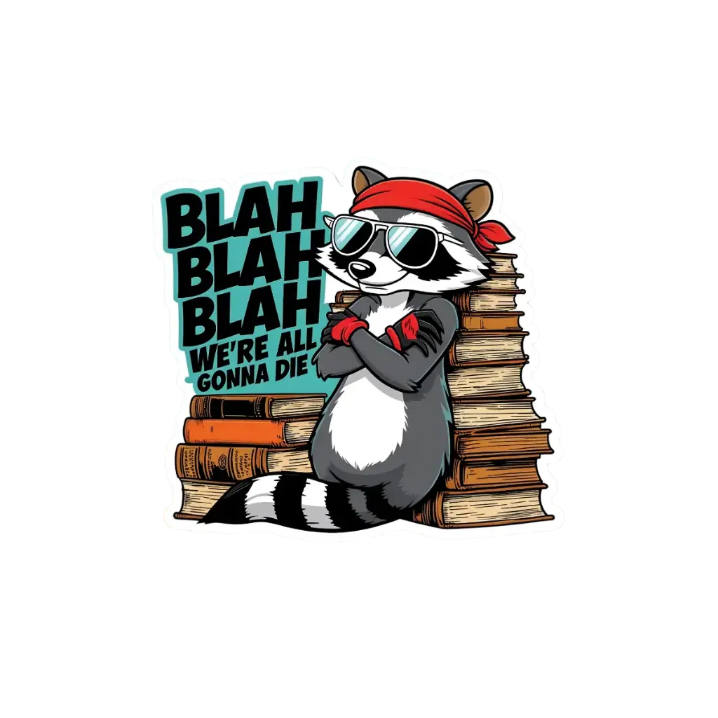 Blah Blah  - Premium Vinyl Sticker