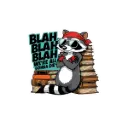 Blah Blah  - Premium Vinyl Sticker