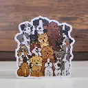 Doggies - Magnetic sticker 