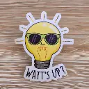 Watt's UP ?- Magnetic sticker 