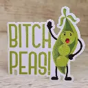 Bitch Peas- Magnetic sticker