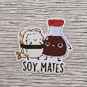 SOY MATES - Magnetic sticker 