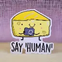 Say Human...- Magnetic sticker 