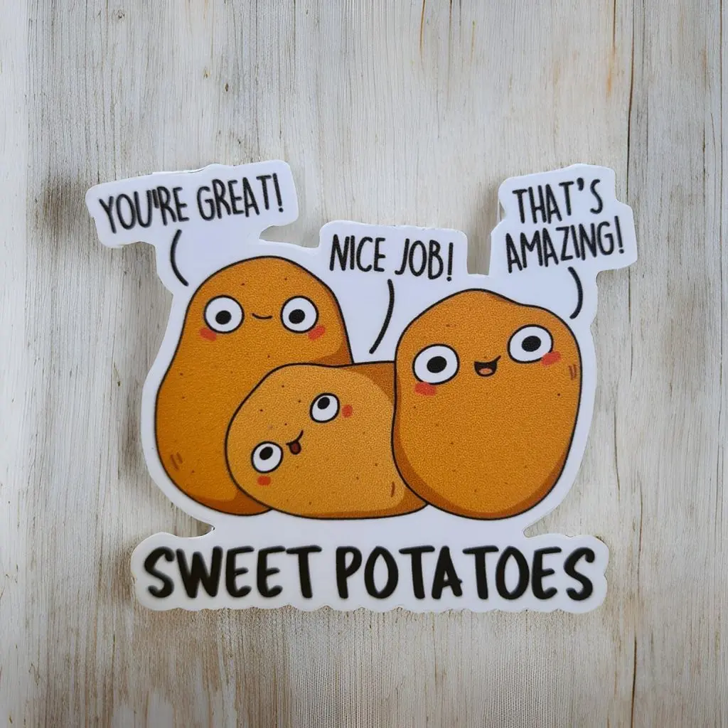 SWEET POTATOES - Magnetic Sticker