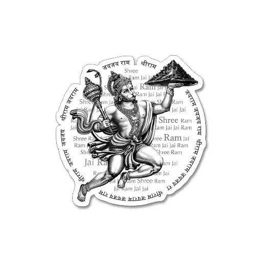 [ST_PVS_003] Bajrang Bali- Premium Vinyl Sticker