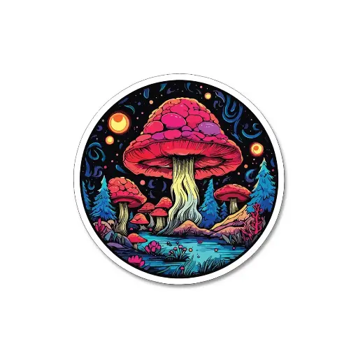 [ST_PVS_002] Aesthetic Mushroom- Premium Vinyl Sticker