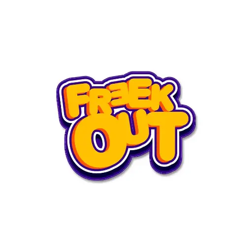 [ST_PVS_005] Freak Out - Premium Vinyl Sticker