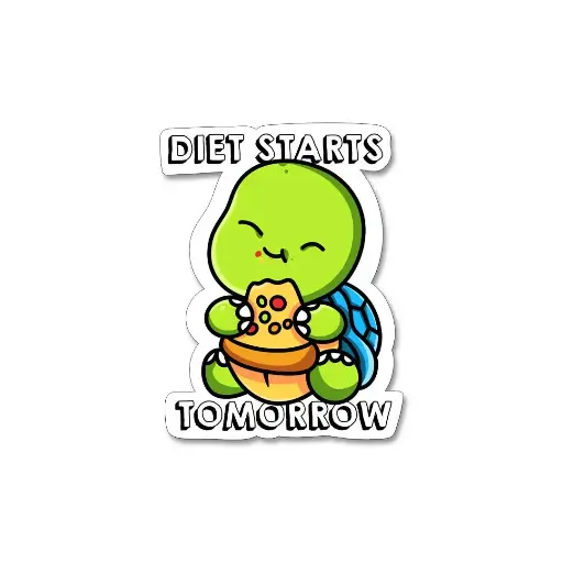 [ST_PVS_011]  Diet Starts Tomorrow- Premium Vinyl Sticker