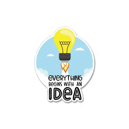 [ST_PVS_025]  Idea- Premium Vinyl Sticker 