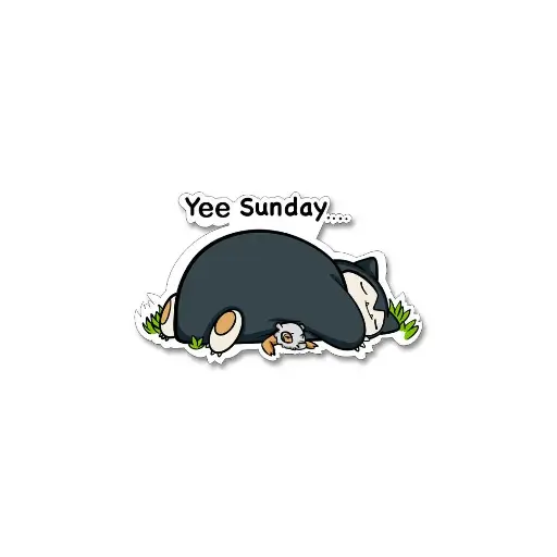 [ST_PVS_054]  Yee Sunday- Premium Vinyl Sticker