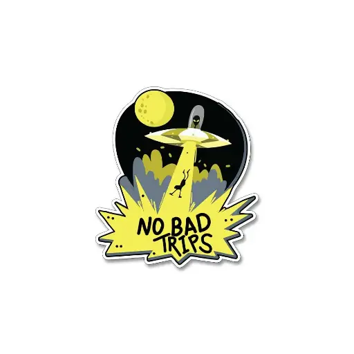 [ST_PVS_040]  No Bad Trips- Premium Vinyl Sticker