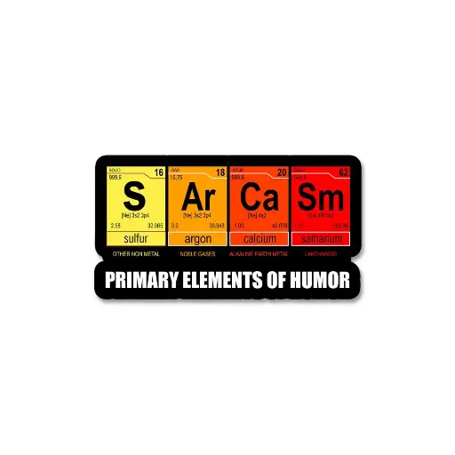 [ST_PVS_048] SARCASM  - Premium Vinyl Sticker