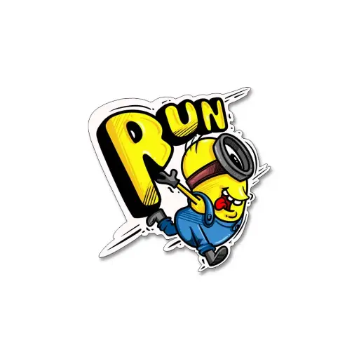 [ST_PVS_047]  Run - Premium Vinyl Sticker