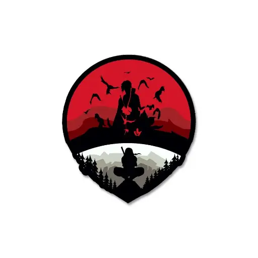 [ST_PVS_056]  Uchiha Clan -Fan Art - Premium Vinyl Sticker