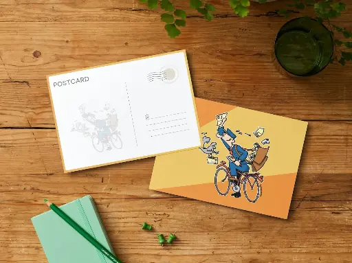 [ST_PC_006] Postman - Laminated Postcard