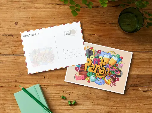 [ST_PC_005] Party Time - Laminated Postcard