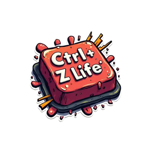 [ST_PVS_068]  Ctrl + Z Life - Premium Vinyl Sticker