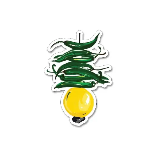 [ST_PVS_004] Lemon Chilli - Premium Vinyl Sticker