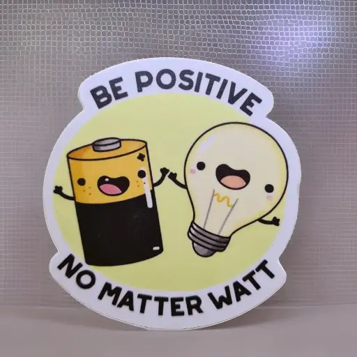 [ST_FMS_003]  Be Positive- Magnetic Sticker