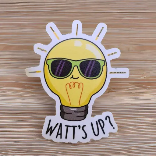 [ST_FMS_010] Watt's UP ?- Magnetic sticker 