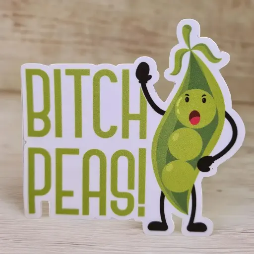 [ST_FMS_011] Bitch Peas- Magnetic sticker