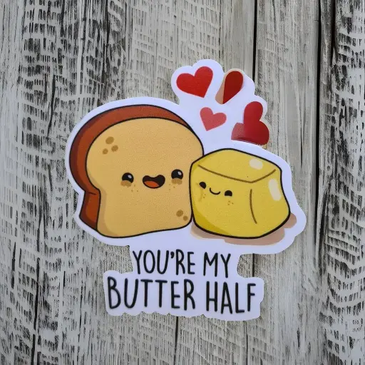 [ST_FMS_012] Butter Half- Magnetic sticker