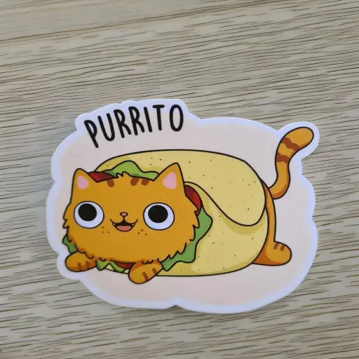 [ST_FMS_022] PURRITO - Magnetic sticker