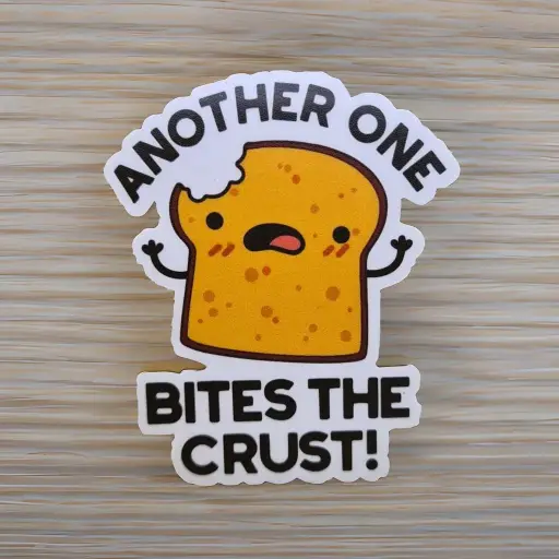 [ST_FMS_057] Bites The Crust - Magnetic Sticker 